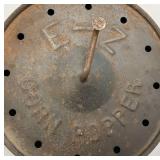 Misc Vintage Collectible Metal Items Including Popcorn Cooker, Horseshoe Puzzle And More