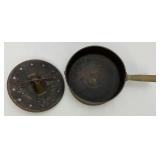 Misc Vintage Collectible Metal Items Including Popcorn Cooker, Horseshoe Puzzle And More