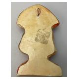 Two Vintage Carnival Chalkware Wall Hangings