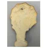 Two Vintage Carnival Chalkware Wall Hangings