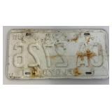 Vintage License Plates Including 1968 Minnesota License Plate With Original Tab From 1969 & Iowa And Texas