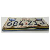 Vintage License Plates Including 1968 Minnesota License Plate With Original Tab From 1969 & Iowa And Texas