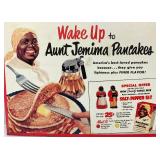 Vintage 11" x 16" Metal Aunt Jemima Pancakes Sign (VERY COOL)