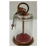 Vintage Collectible Banks Including Little Eli Pickled Shrimp Advertisement Bank & Glass And Copper Bank With original Lock And Key 6"