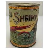 Vintage Collectible Banks Including Little Eli Pickled Shrimp Advertisement Bank & Glass And Copper Bank With original Lock And Key 6"