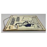 Metal Advertisement Signs Including Laundry Room 12" x 12" And Dutch Hand Soap 11" x 17"