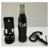 Very Unique Collectible Coke Bottle Telephone With Wall Holder