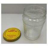 Vintage Glass Barrel Herring Jar/Jumbo Storage Jar With Original Lid