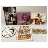 Vintage Audrey Hepburn,Elvis, Marilyn Monroe And James Dean Prints And Wizard Of Oz