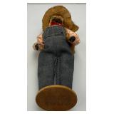 Vintage Dried Apple Head Folk Art Figures 7" And 10"