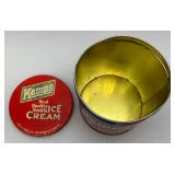 Misc.. Vintage Advertisement Tins Including KEMPS Ice Cream, Red Dot Popcorn And More