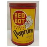 Misc.. Vintage Advertisement Tins Including KEMPS Ice Cream, Red Dot Popcorn And More