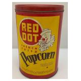 Misc.. Vintage Advertisement Tins Including KEMPS Ice Cream, Red Dot Popcorn And More