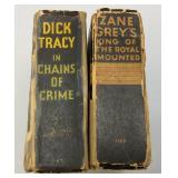 VIntage Books Including DICK TRACY, Zane Grey And More