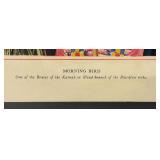 Misc. Vintage Framed Behind Glass Native American Prints Including "On The Move" 10" x 18.5" And Morning Bird 11" x 14"