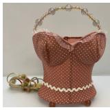 Vintage Bustier Lamp, Fdlower Handbag And Marilyn Monroe Items Misc. Vintage Tobbacco Tins And More