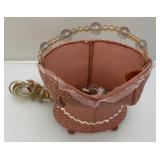 Vintage Bustier Lamp, Fdlower Handbag And Marilyn Monroe Items Misc. Vintage Tobbacco Tins And More