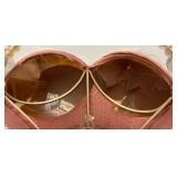 Vintage Bustier Lamp, Fdlower Handbag And Marilyn Monroe Items Misc. Vintage Tobbacco Tins And More