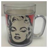 Vintage Bustier Lamp, Fdlower Handbag And Marilyn Monroe Items Misc. Vintage Tobbacco Tins And More
