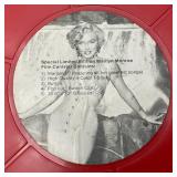 Vintage Bustier Lamp, Fdlower Handbag And Marilyn Monroe Items Misc. Vintage Tobbacco Tins And More