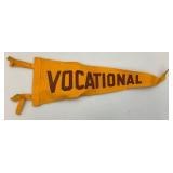 Group Of Vintage Minneapolis Vocational High School Felt Collectibles