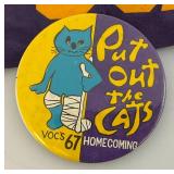 Group Of Vintage Minneapolis Vocational High School Felt Collectibles