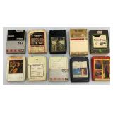 Large Group Of Vintage 8 Track Tapes And Cd