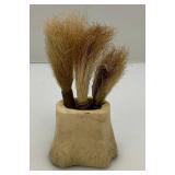 Super Rare Unique Trench Art Darts With Horsehair & Bone Holder