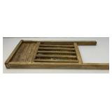 Vintage Wooden Egg Crate And Wash Boards With Advertisement