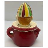 Vintage Japan Ceramic Clown Reamer Juicer Pitcher
