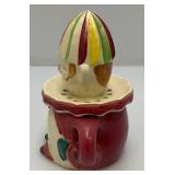 Vintage Japan Ceramic Clown Reamer Juicer Pitcher