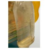 1978 Gabriel Mickey Mouse Wind Up Mechanical Toy Clear With Gears 9" (WORKS)