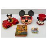 Misc. Mickey Mouse Collectibles Including 1948 Little Big Book And More