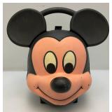 RARE Vintage Alladin Mickey Mouse Head Lunchbox With Thermos