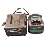 Masterforce -  12" 20-Volt Cordless Snow Shovel w/ 20v FlexPower battery & Charger