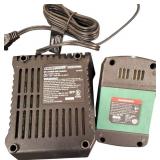 Masterforce -  12" 20-Volt Cordless Snow Shovel w/ 20v FlexPower battery & Charger