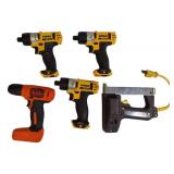 DeWalt, Arrow Fastener, & Black +Decker -