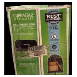 Edwards - Galvanized Steel Post Mount Mailbox Black |  Model EM160B00