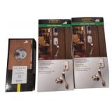 Door Lock Lot |  Defiant - Entry Door Handle & Baldwin - Round Deadbolt Satin Nickel