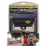 Ever Brite Ultra 4.8-Watt Equivalent Black Motion Activated Outdoor Integrated LED Area Light with 24 White Solar Light