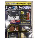 Ever Brite Ultra 4.8-Watt Equivalent Black Motion Activated Outdoor Integrated LED Area Light with 24 White Solar Light