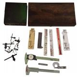 Vintage  Starfett Micrometer Cailpers, Drill key chucks & assortments of fittings