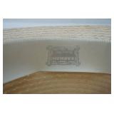 Vintage 1970s Hand Woven Straw Hat w/Red Ribbon