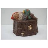 Vintage Ceramic Sleeping Gnome Cookie Jar