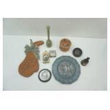 Vintage Norwegian Hand Painted Wooden Decor