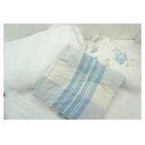 (2ct) Blankets & (1ct) mattress pad 86"x 92"
