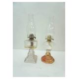 Antique Oil Lamps (2ct)