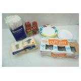 Plastic Cutlery, Paper Plates, Paper Napkins, Straws, Solo Cups