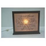 "In This House We Do Love" Lighted Shadow Box 9"x 10"x4"