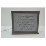 "In This House We Do Love" Lighted Shadow Box 9"x 10"x4"